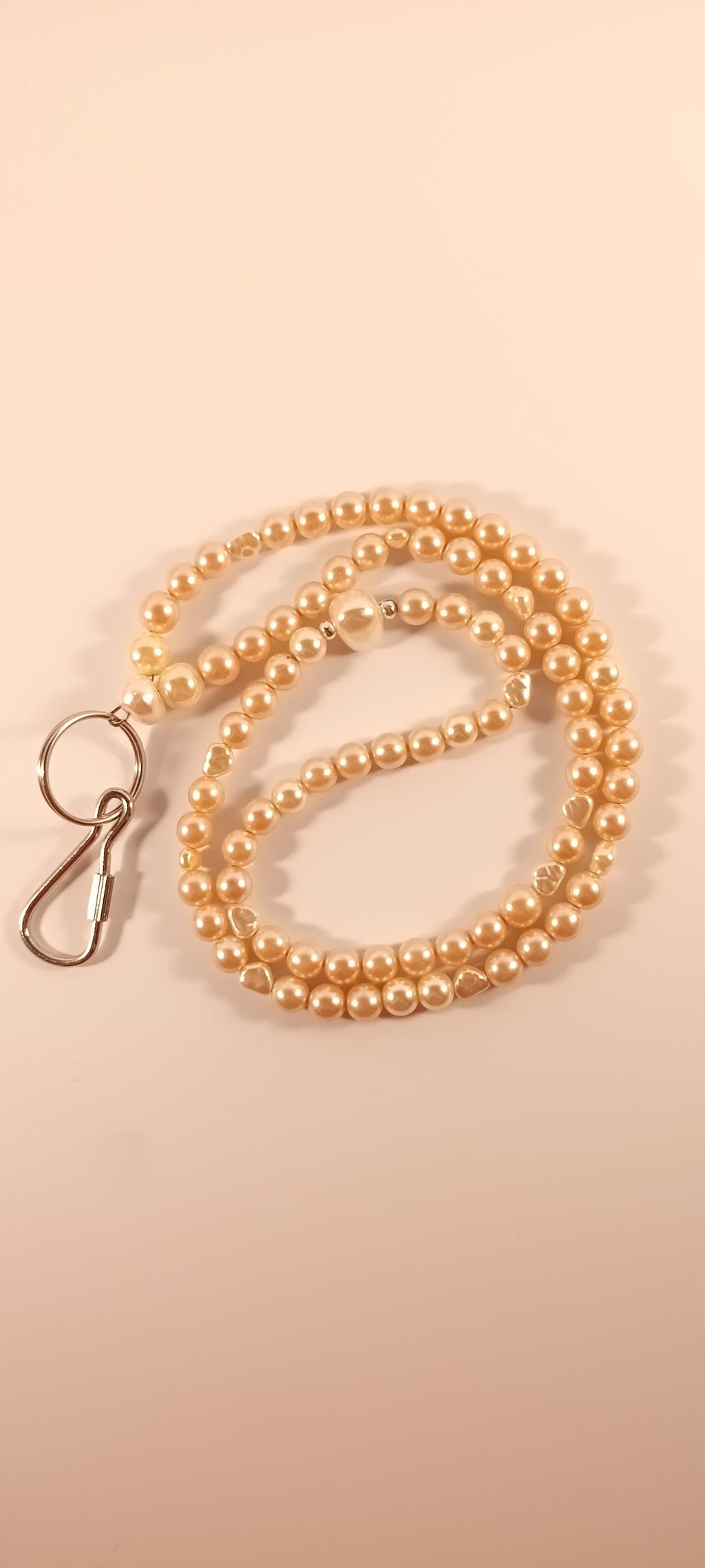 Pearly Rose Keychain